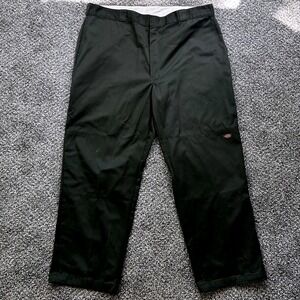 VTG Dickies‎ Double Knee Work Pants W41 L32 XL Olive Green Carpenter Utility